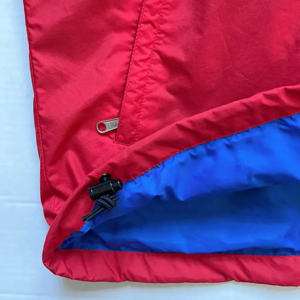 Vintage The North Face Anorak Jacket Red Blue Green Shell Windbreaker Gorpcore L